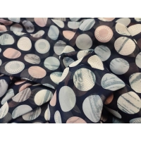 Wzorzysta spódnica plażowa chusta PAREO L/XL pastelowe grochy